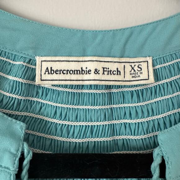 Turquoise Abercrombie and Fitch boho beaded dress in size extra small - Picture 4 of 6